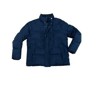 Andrew Marc Blue Down Filled Puffer Jacket Mens XLarge